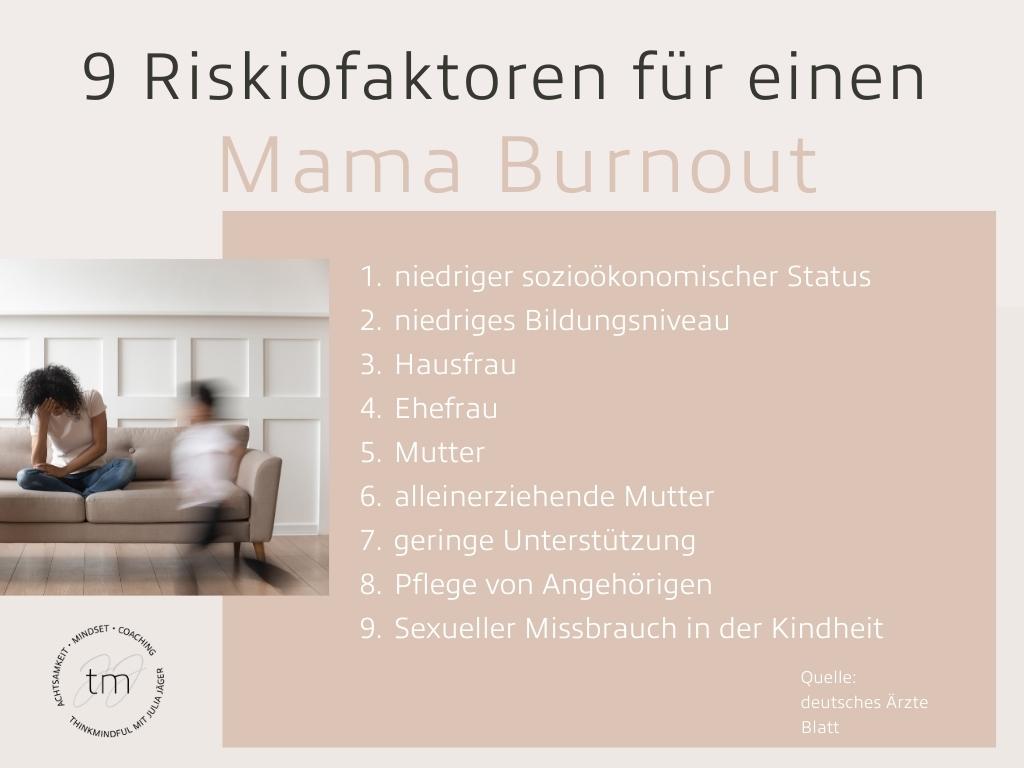 Mama Burnout: 9 Risikofaktoren für einen Mama Burnout